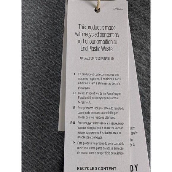 Adidas Mens Medium Grey AEROREADY 1/4 Zip Pullover Sweatshirt Long Sleeve NWT - Picture 14 of 16